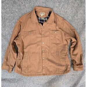 Duluth Trading Chore Jacket  Mens 3XL Cotton Canvas Flannel Lined w/ Pockets